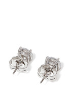 Classic Round Stone Stud Earrings